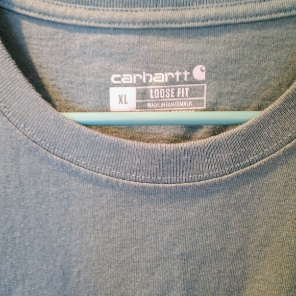 Carhartt Men's Bundle Teal Short Sleeve Pocket Tee You Get All 5 - Picture 3 of 16